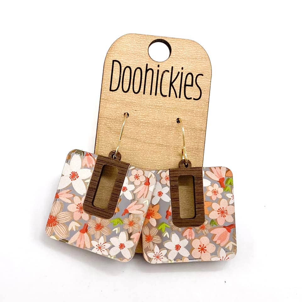 Doohickies - Wholesale Dangle Earrings - Spring Floral Bellas - Acrylic Earrings2