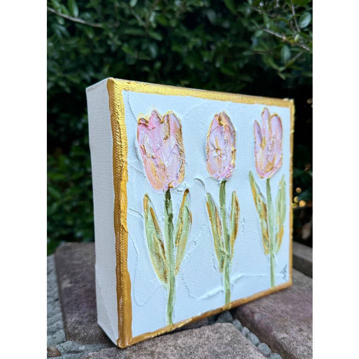 Framesaplenty - Vente Tableau/dessin - Peinture texturée de tulipe sur toile1