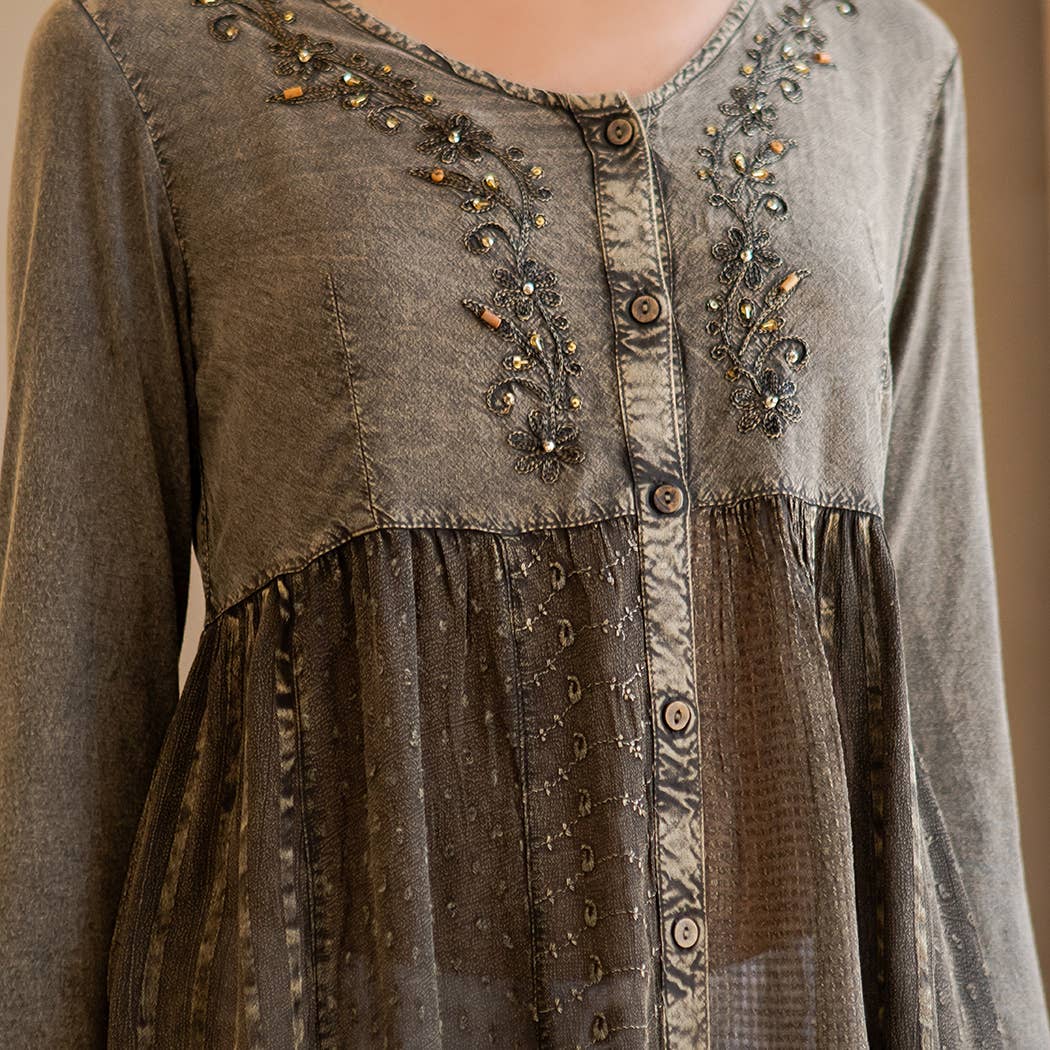 Young Threads - Wholesale Tunic - Women's - Bohemian Rhapsody: Stonewashed Rayon Women Top21