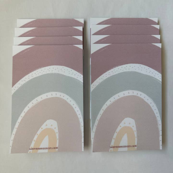 Maddie Green Designs - Wholesale Notepad - 4x6 Rainbow Sticky Notepads3