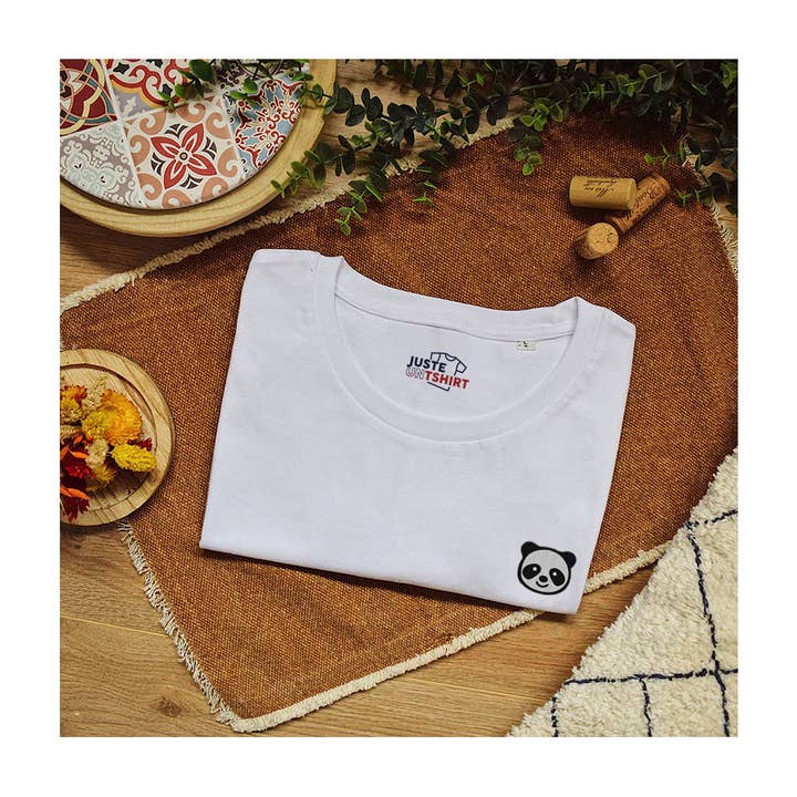 Embroidered T-shirt - Panda for wholesale by Juste un t-shirt