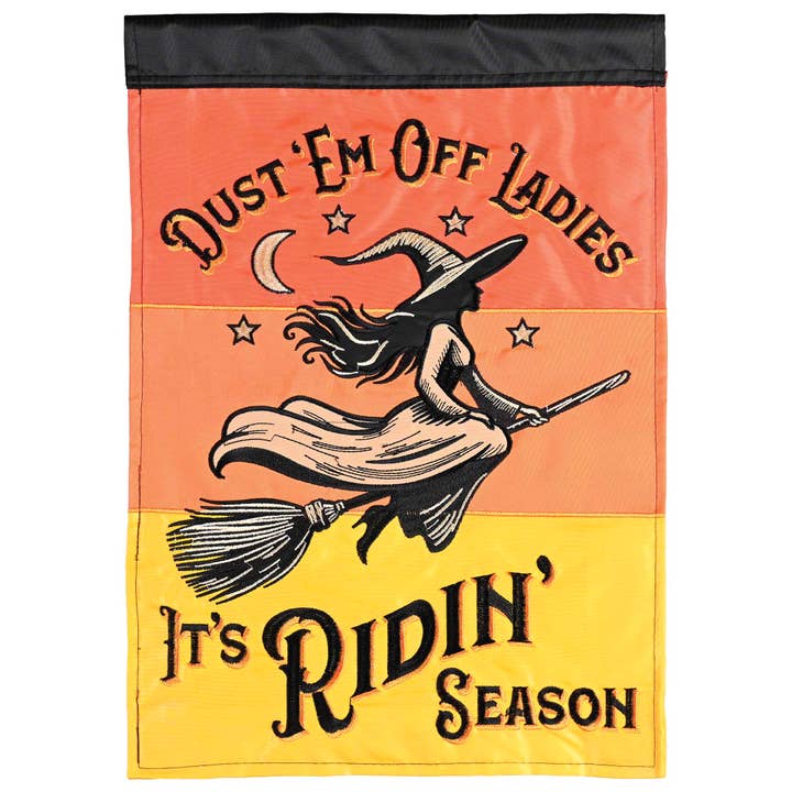 House Flag Riding Season Witch Broom for wholesale by Magnolia