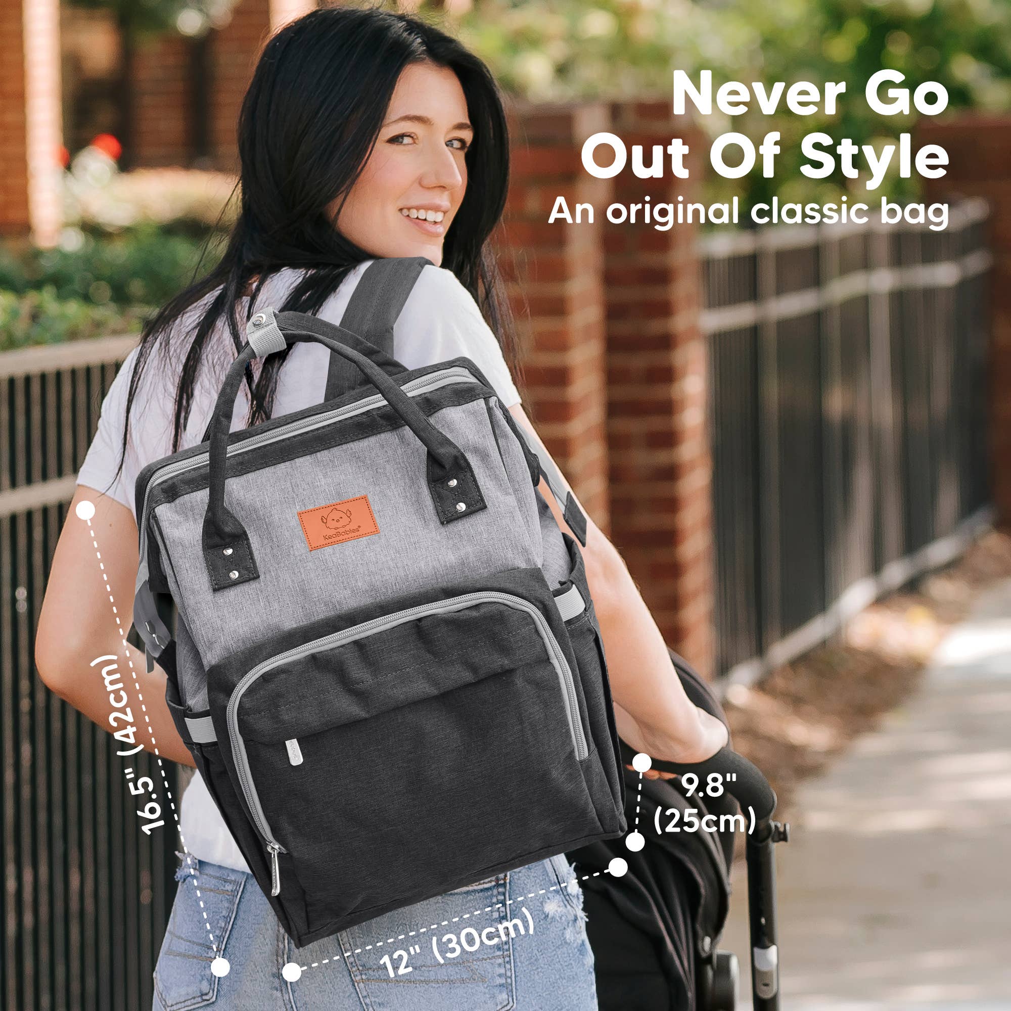 Graphite Original Diaper Bag Backpack, Baby Bags with Changing Pad for wholesale on Faire1