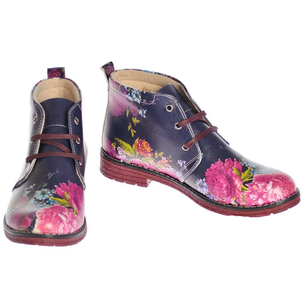 Goby - Wholesale Chelsea Boots - Women's - Flowers Ankle Boots NHP1080