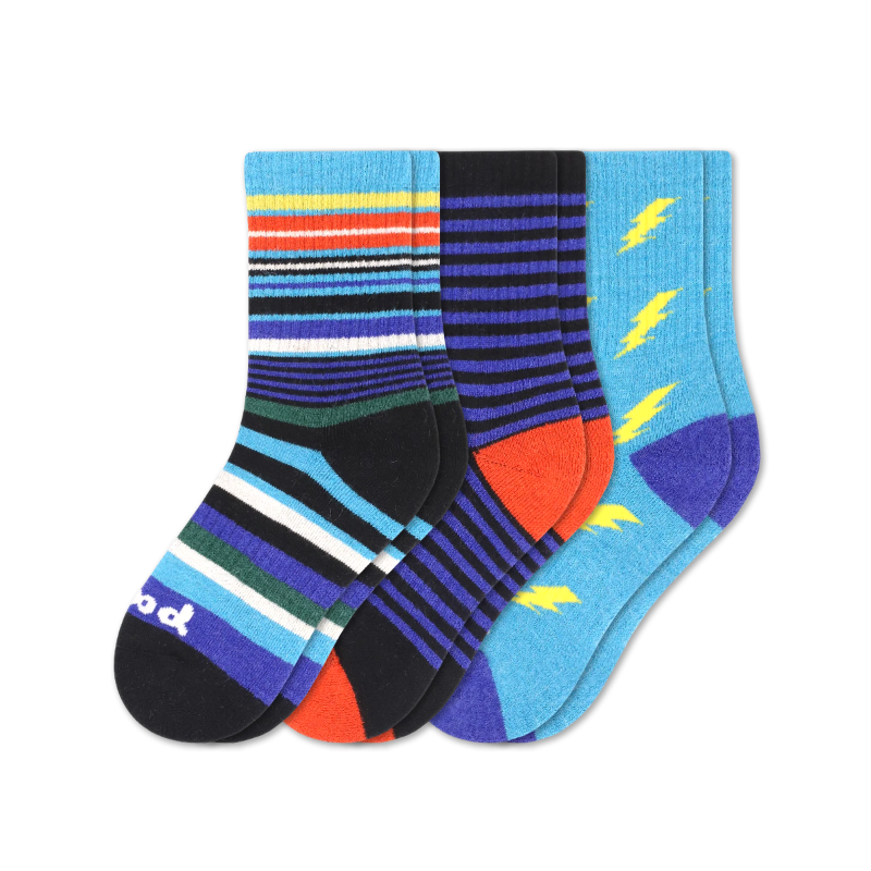 Pacas - Wholesale Socks - Kids - 3 Pack - Kids' Crew Pacas Socks33