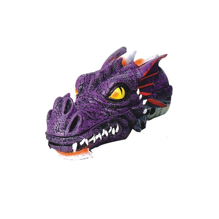 Dragon Head Incense Burner (Purple) for wholesale by Designs by Deekay Inc.