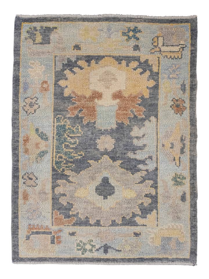 Turkish Oushak Rug 2'3" x 3' #16646 for wholesale by Turkish Rug