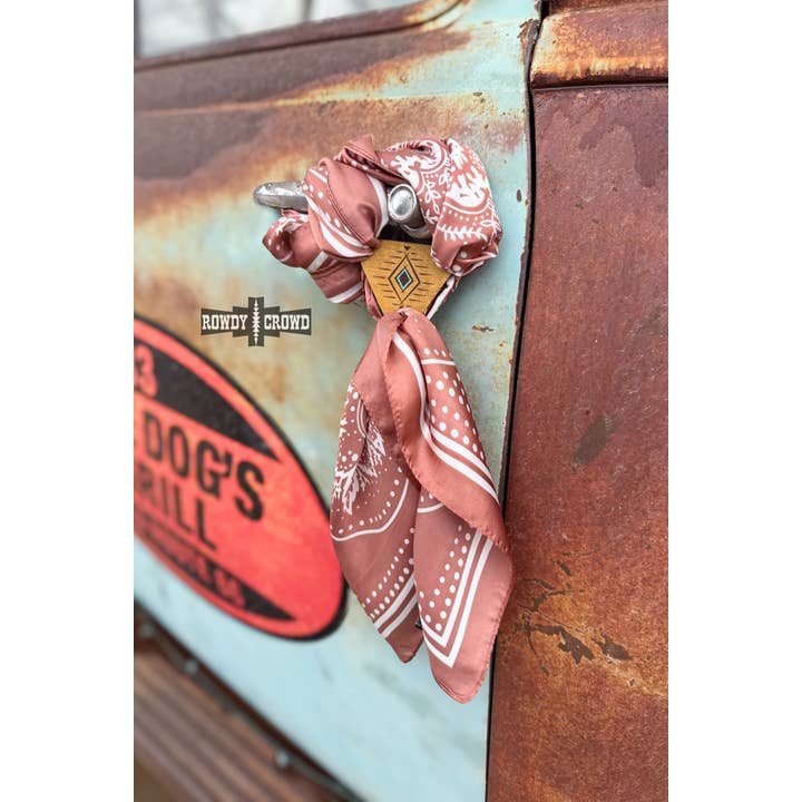 Rowdy Crowd Clothing - Wholesale Scarf clip – Women's - Cowboy Way Scarf Slides3