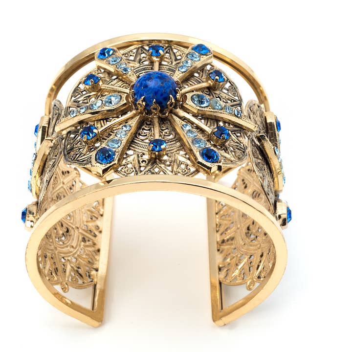 Bracelet cabochon en pierres bleues pour la vente par HUB161