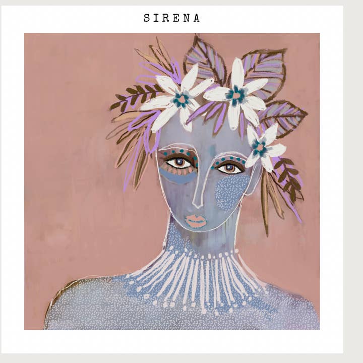 Sirena canvasprint voor wholesale door Sue Fantini Art