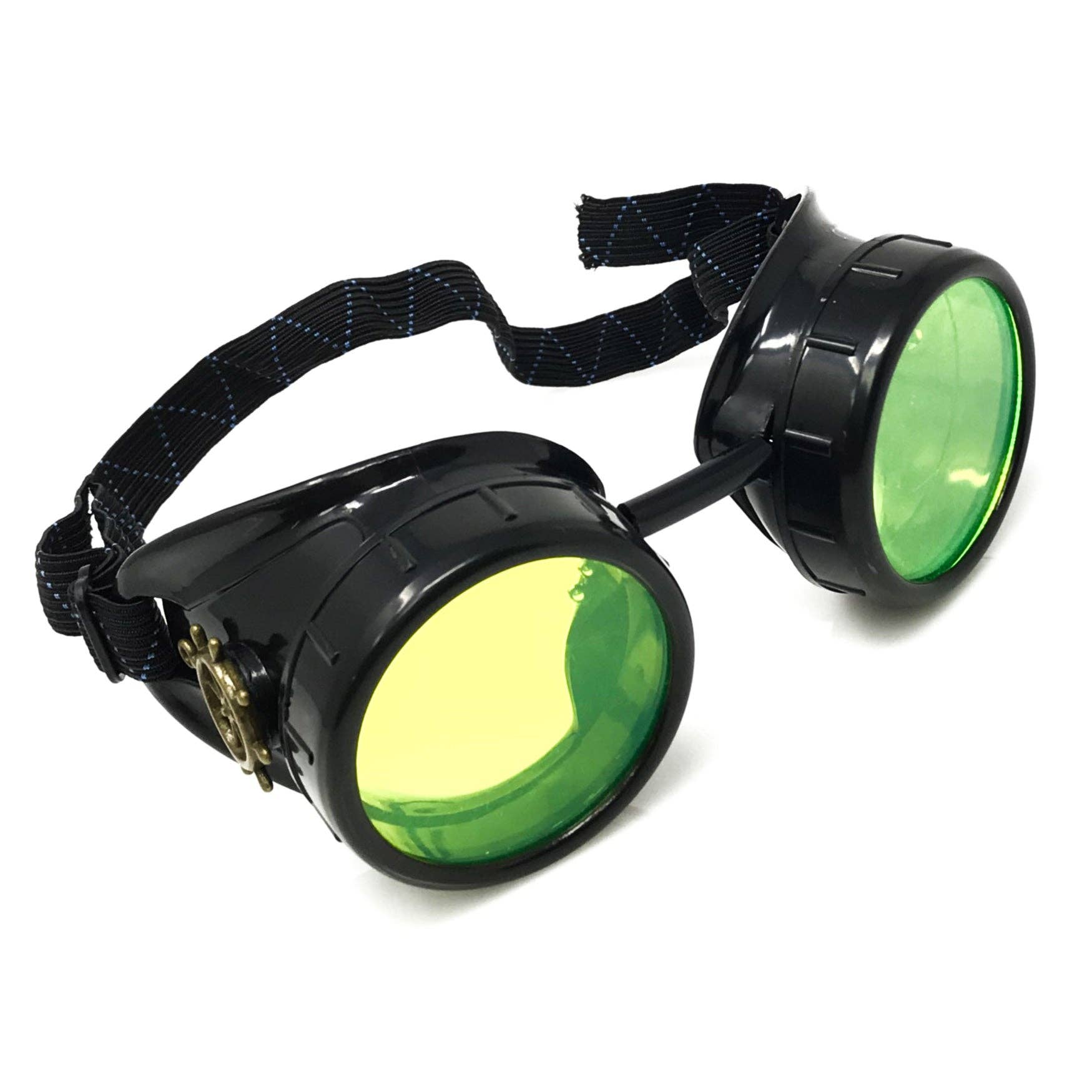 UMBRELLALABORATORY - Wholesale Sunglasses - Unisex - Steampunk Mad scientist goggles UV glow neon rave lenses2