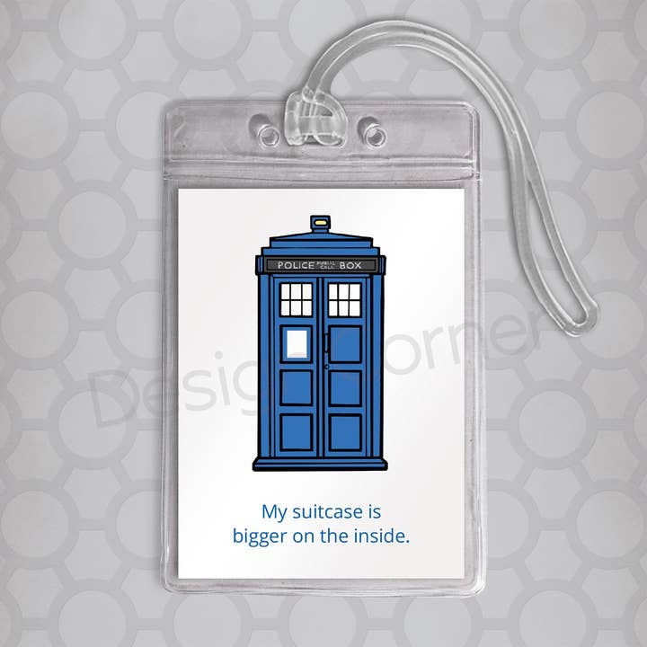 Design Corner - Wholesale Luggage Tag - Doctor Who Tardis Luggage Tag