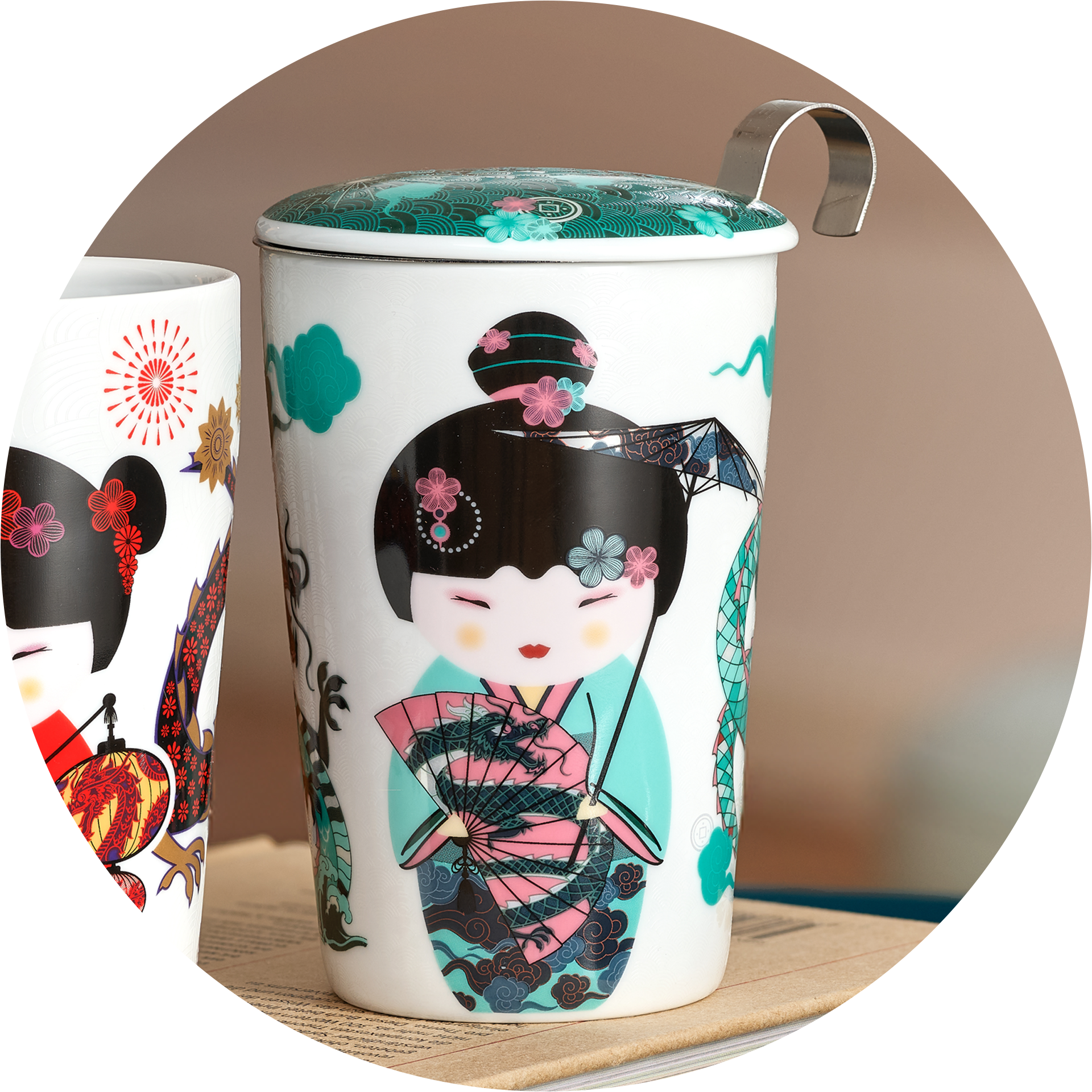 Eigenart - Wholesale Coffee/Tea Cup - Porcelain Tea Mug TEAEVE "Sweet Little Geisha Water"0