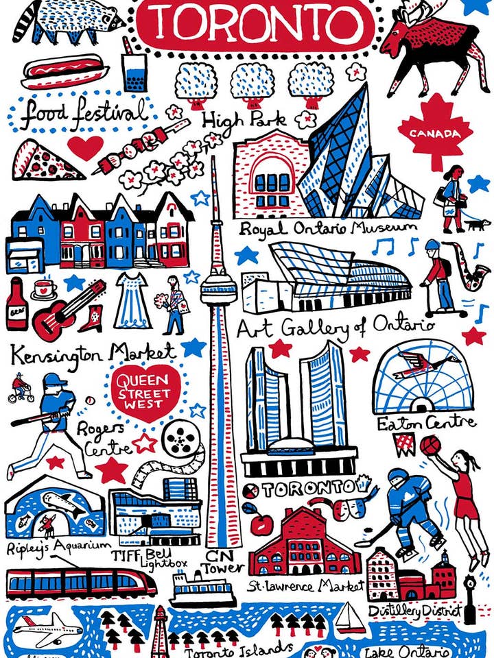 Tirages et cartes de Toronto pour la vente par Julia Gash