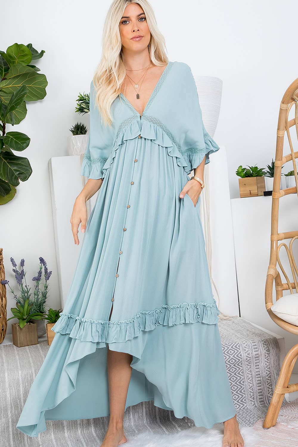 Sweet Lovely by Jen - Vente Cache-maillot – femme - ROBE CACHE-CŒUR MAXI31