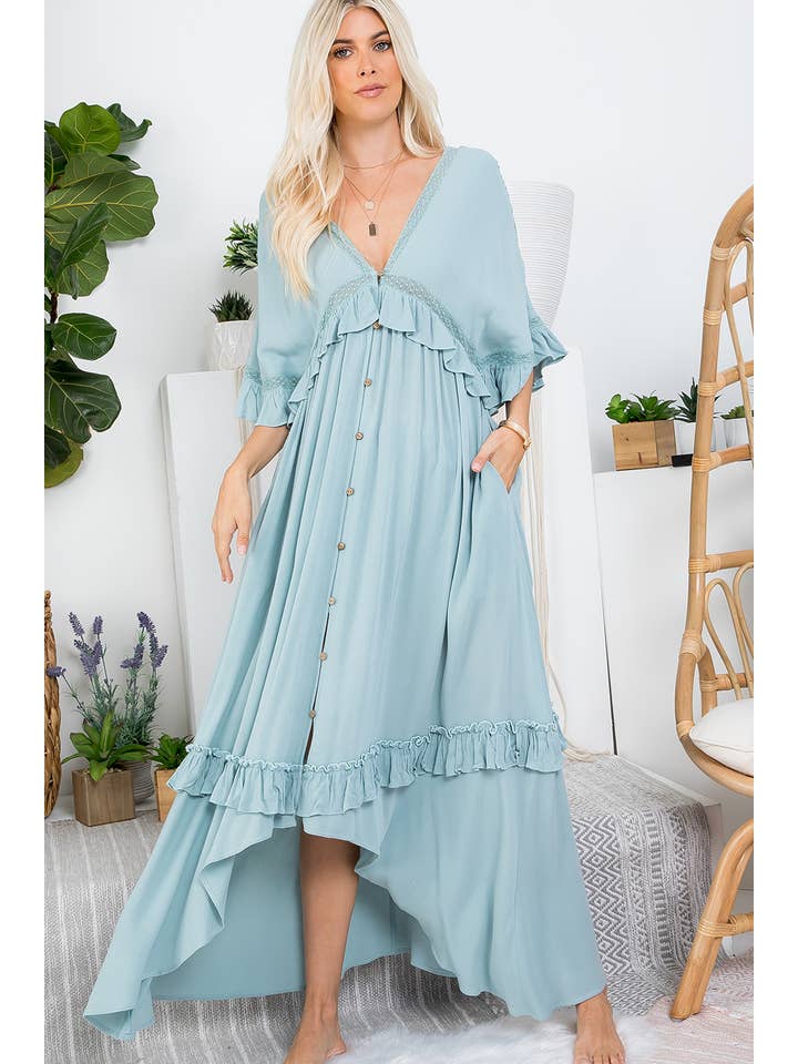 Sweet Lovely by Jen - Vente Cache-maillot – femme - ROBE CACHE-CŒUR MAXI31