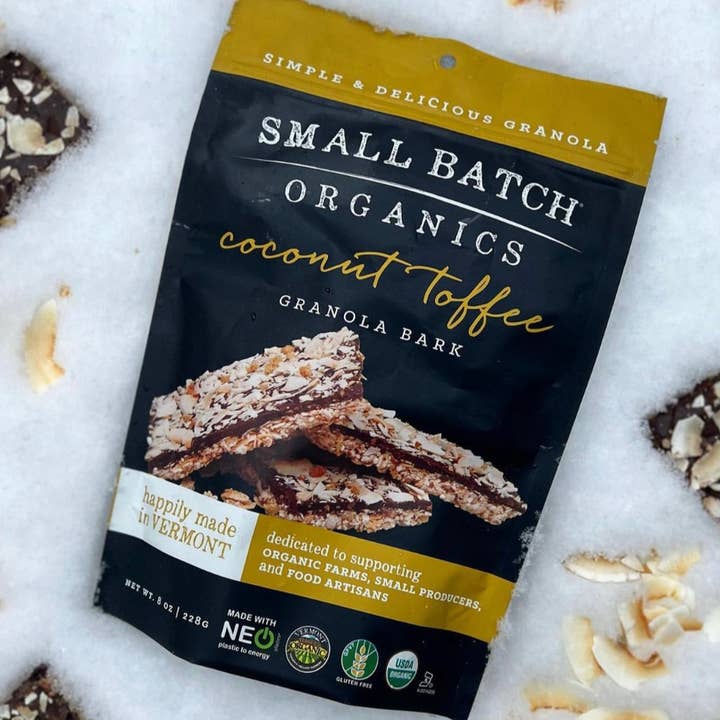 Small Batch Organics - Wholesale Granola - 8oz Coconut Toffee Granola Bark