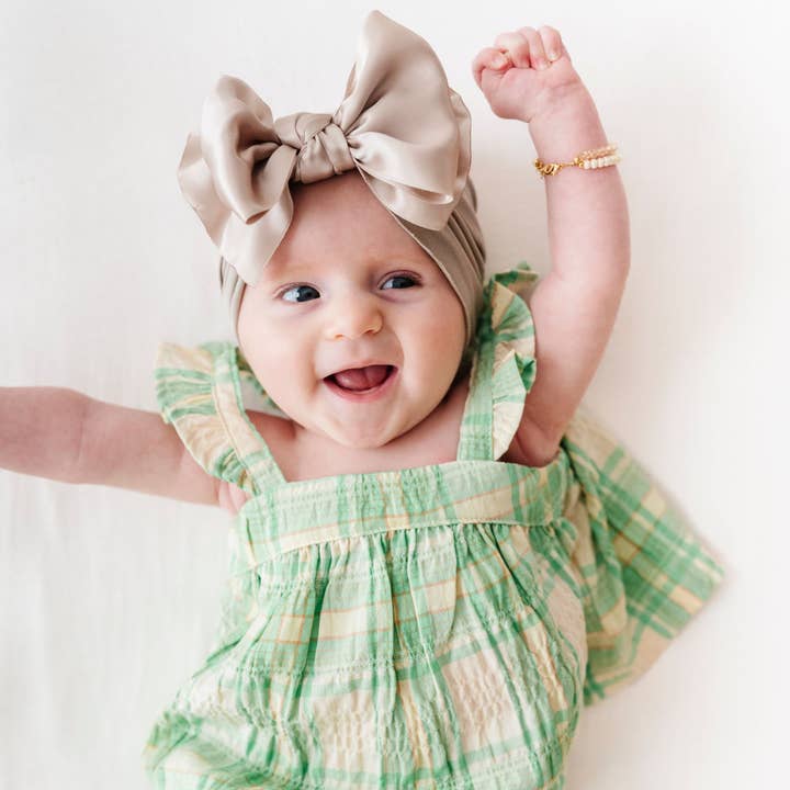 Baby Bling Bows - Wholesale Hair bow – Baby - Baby Bling® Satin FAB® soft nylon headband with satin bow20