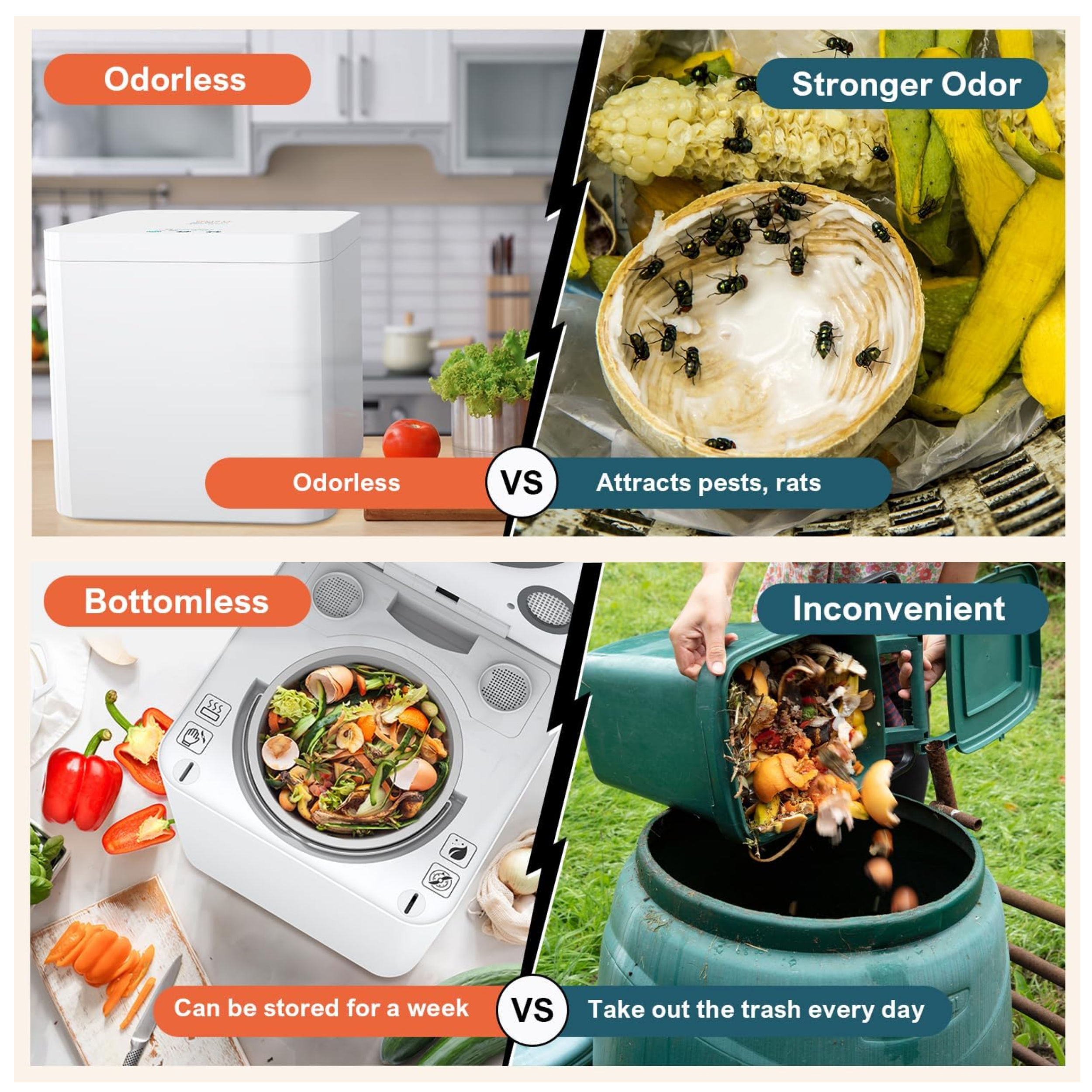 Lumbee Trade - Wholesale Kitchen appliance - Auto Clean Electric Kitchen Food Waster Composter2