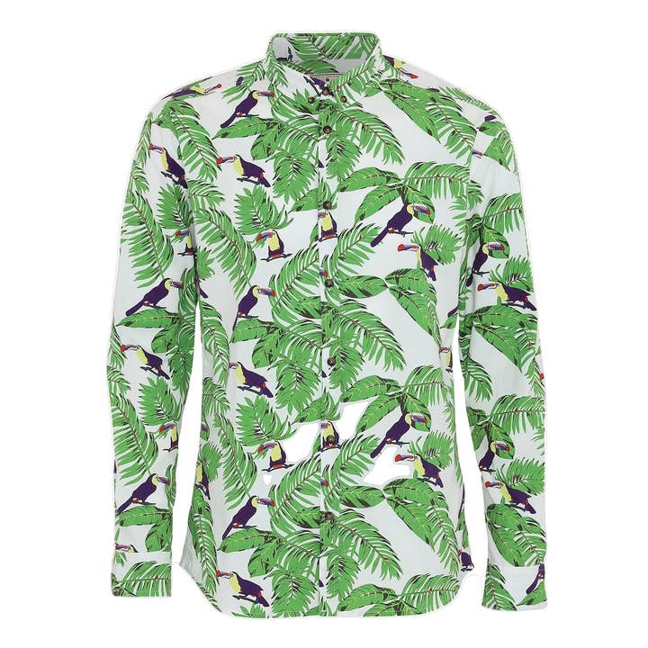 Zoo Shirt - Weiß für den Großhandel von Dansk Bomuldskompagni