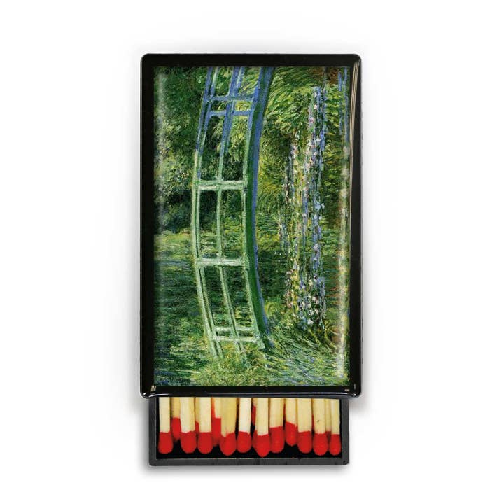 Monet Bridge Fine Art Museum Impressionist Slide Box for wholesale by Lucy Lu Designs