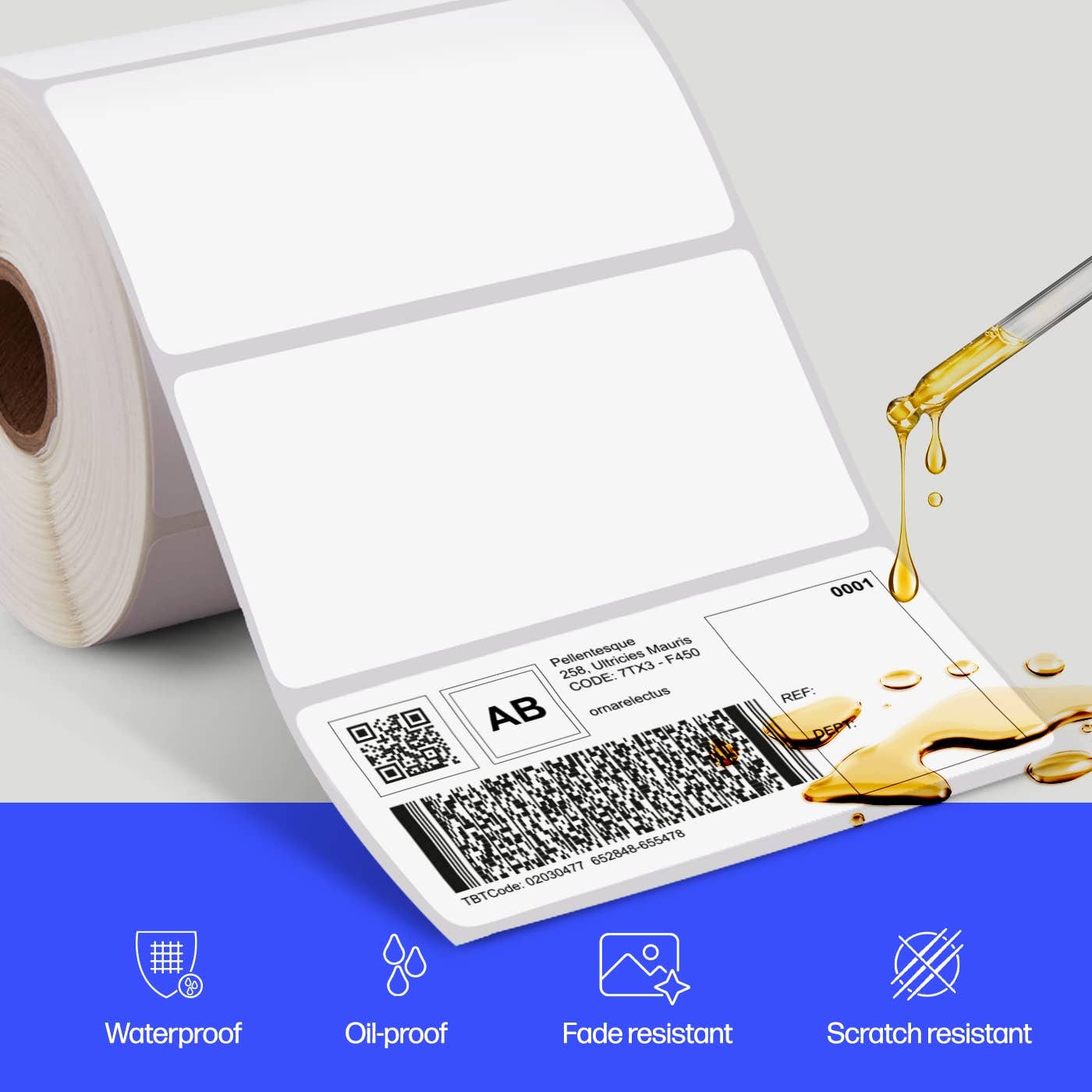 HP - Wholesale Gift Tag Label - HP Direct Thermal Shipping Labels Multipurpose Thermal Label12