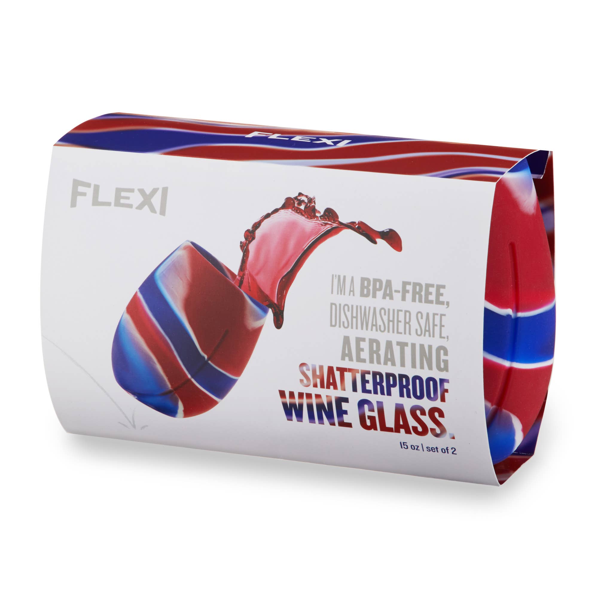 TRUE - Wholesale Wine Glass - Flexi Silicone Wine Cups with Aerating Ridges ASST COLORS8