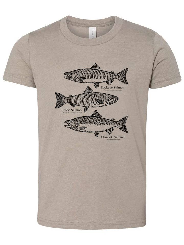 Salmon Youth Fan Favorite Tee for wholesale by NW Accent