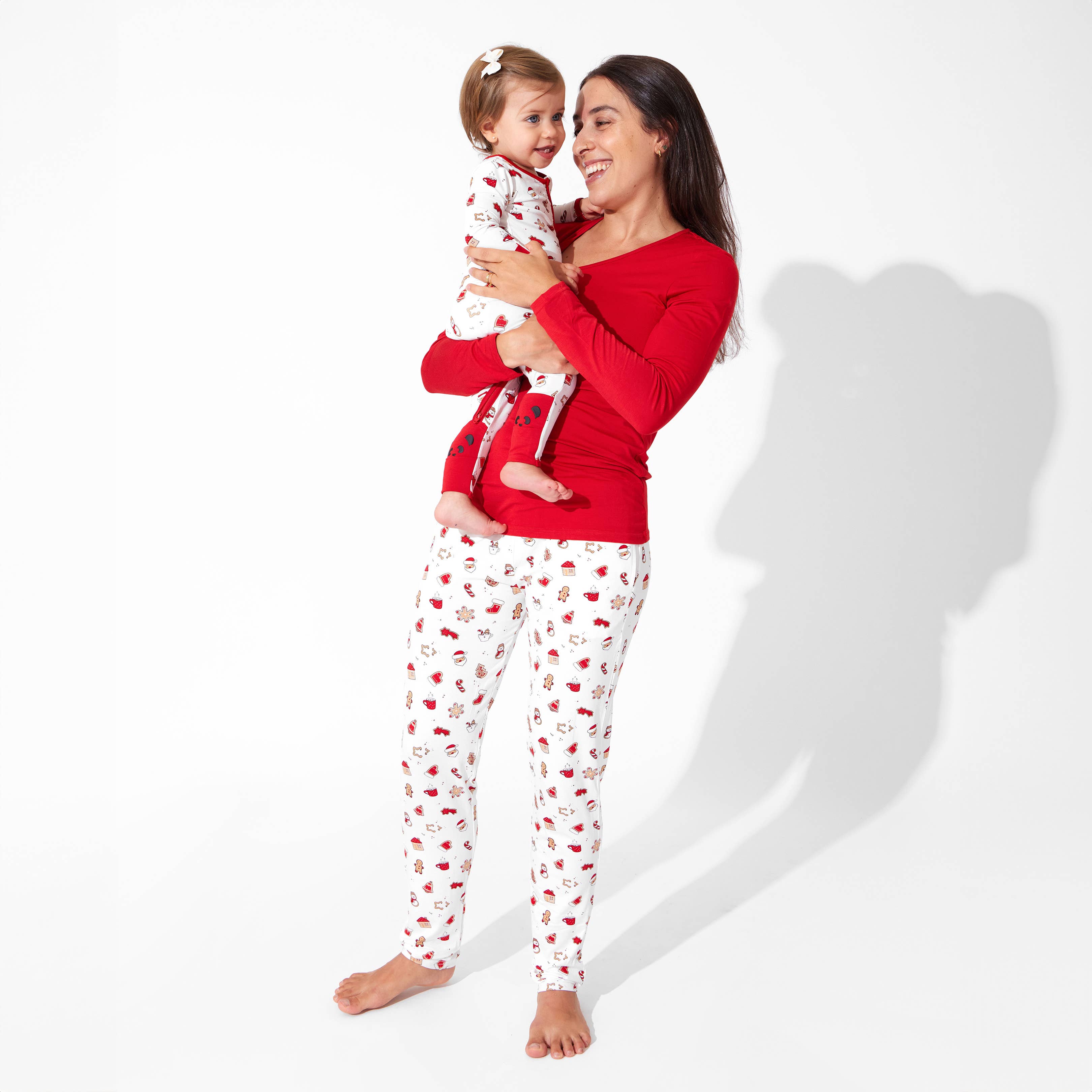 Bellabu Bear - Vente Haut et bas de pyjama – femme - Ensemble de pyjama en bambou pour femmes "Biscuits de Noël au sucre"2