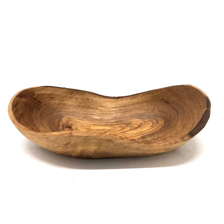 olivenholz-erleben – Großhandel Dekorative Platte/Teller/Schüssel – Schale rustikal ca. 14 – 16 cm Olivenholz