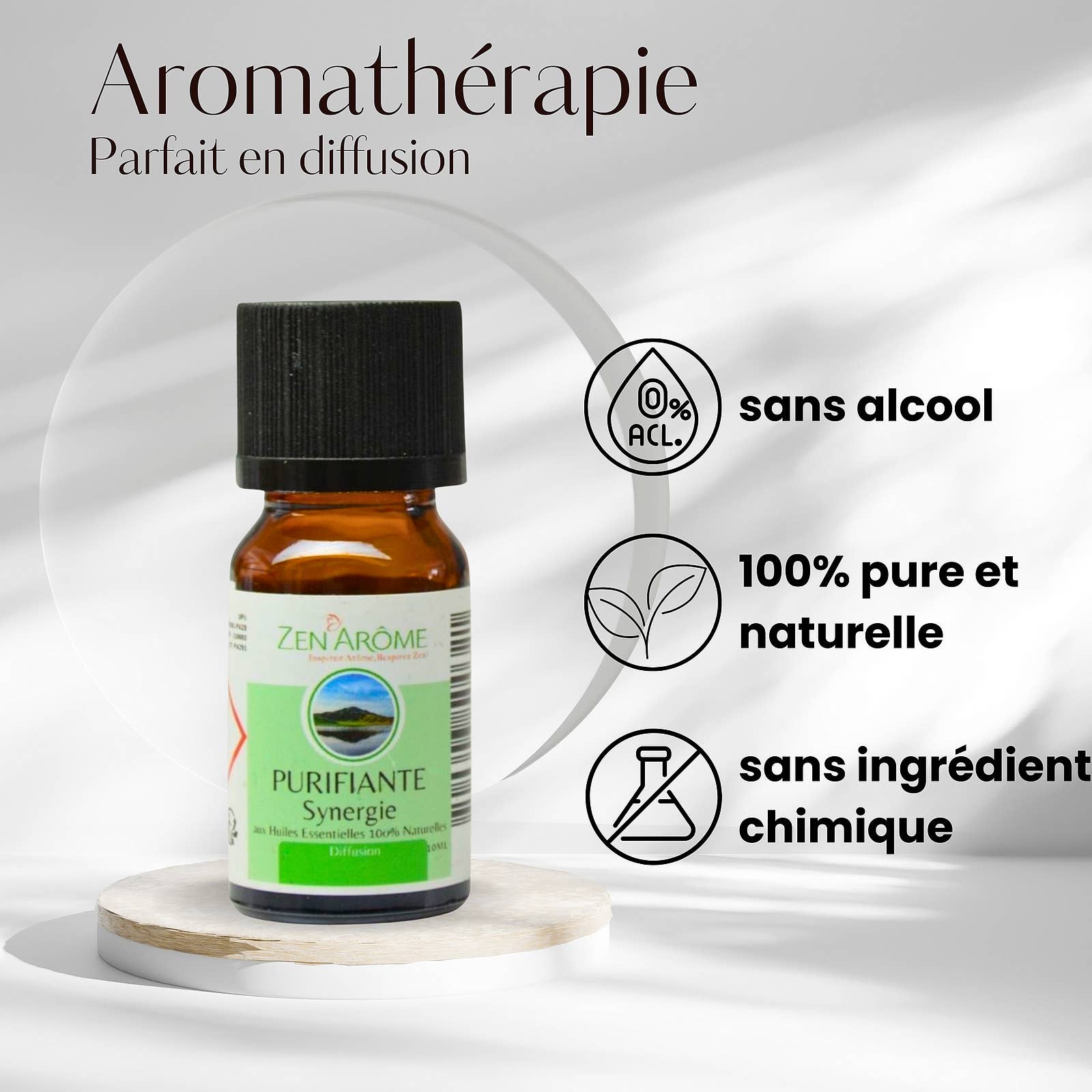 Zen'Arôme - Wholesale Essential Oil - Purifying Essential Oil Synergy for Diffuser - 10 ml2
