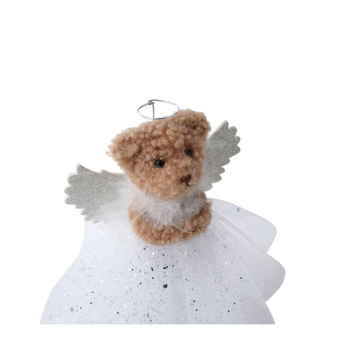CGB Giftware - Wholesale Tree topper - Little Bear Co. Silver Teddy Bear Tree Topper3