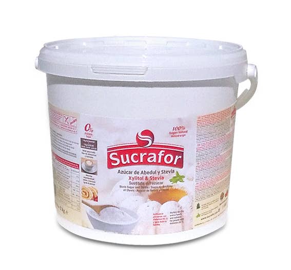 Sucrafor – Engroshandel Sukker – 5 kg spand med 100% naturlig xylitol og stevia