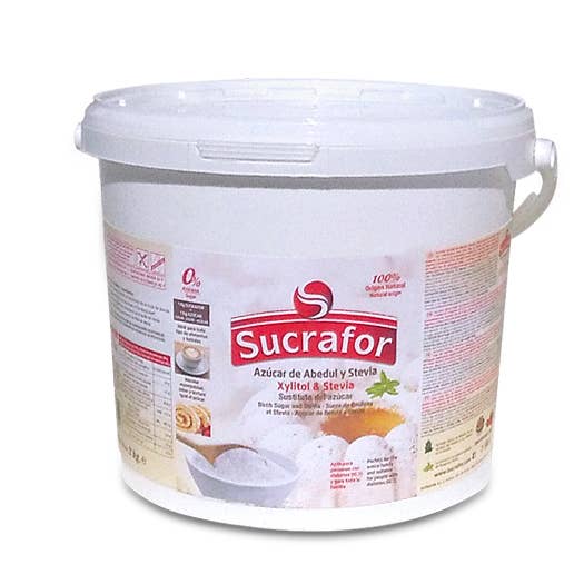 Sucrafor – Großhandel Zucker – 5 kg Eimer Xylit und Stevia 100% natürlich