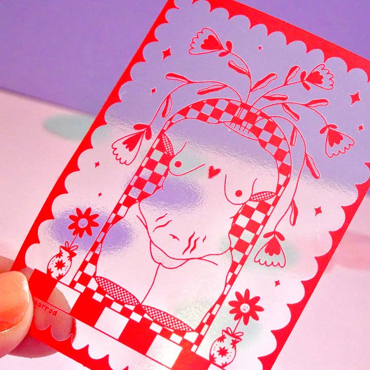 Meg Garrod Art – wholesale Klistermärke – Naken Babe Tydlig1