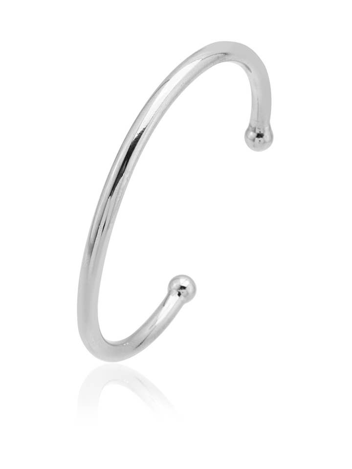 Bracelet argenté à taille libre pour la vente par AVENS