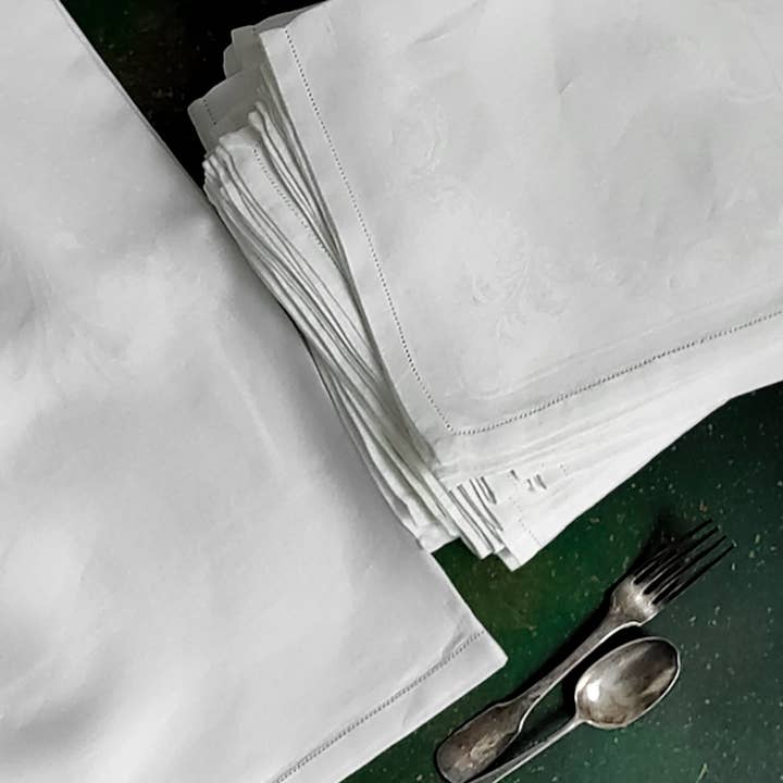 Heyfoo - Wholesale Tablecloth - White Flanders Cotton Tablecloth with 10 Napkins12