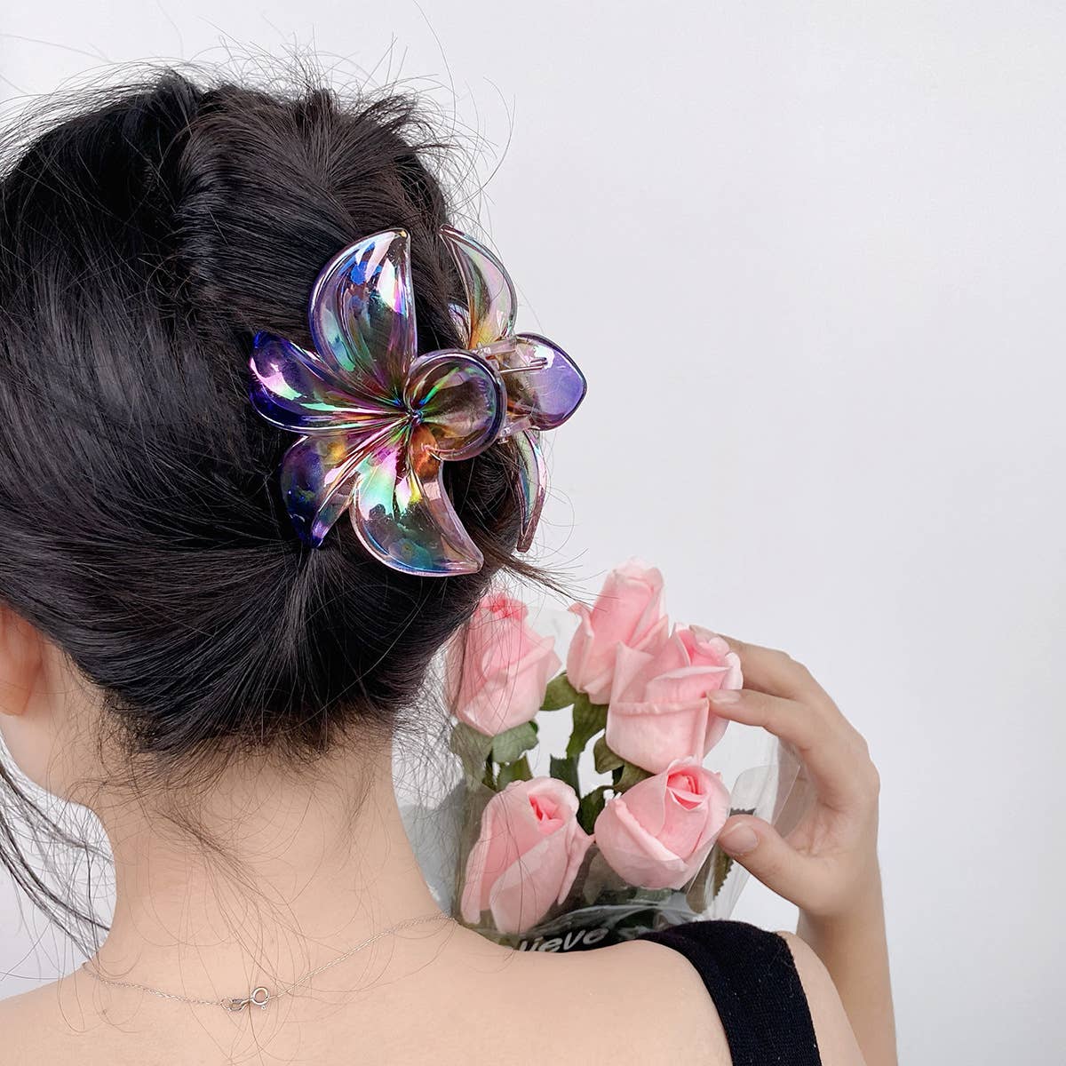 Little Trendy - Wholesale Hair Clip - Women's - Colorful Flower hair claw Clip summer flower hair clip12