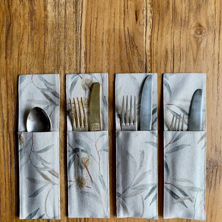 Hortensias Home - Wholesale Kitchen Storage/Organizer - Cutlery Holder, Recycled Cotton, Printed | Pipo Fresno