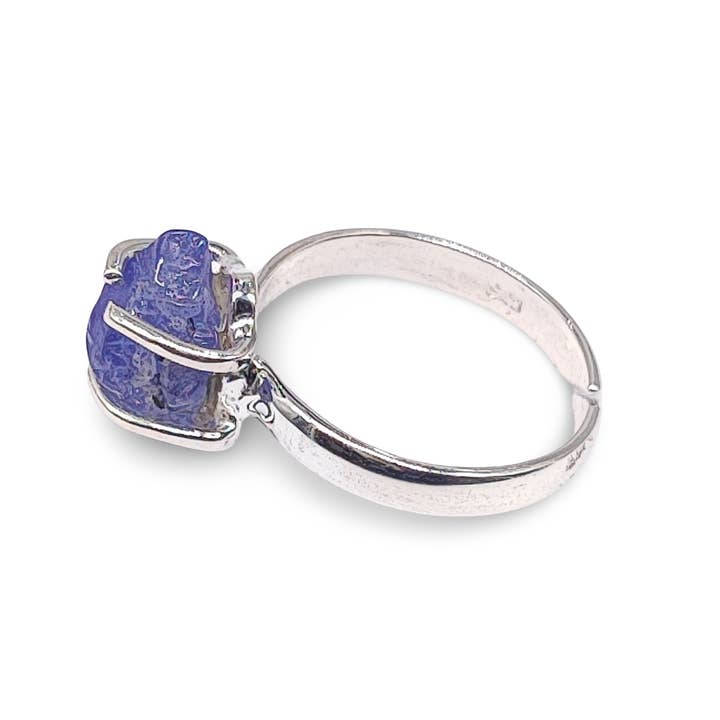 Arômes & Évasions - Wholesale Cocktail/Statement Ring - Ring -925 Sterling Silver -Adjustable -Tanzanite2