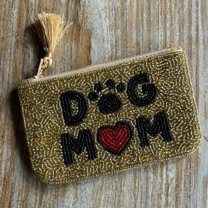 Muno – Engroshandel Posetaske - Dame – Håndlavet Perlebesat Hundemor Pung * Gave *2