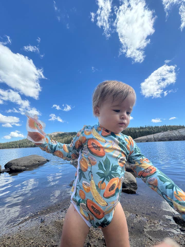 Lola One Piece Kids Swimsuit - Papaya for wholesale by Malo Kai