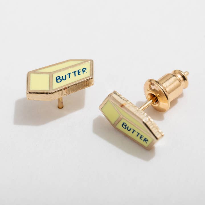 Larissa Loden - Wholesale Stud/Post Earrings - Butter Enamel Stud Earrings