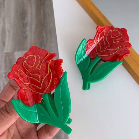 Bewaltz - Wholesale Hair Clip - Women's - Hair Claw Clip-Rose