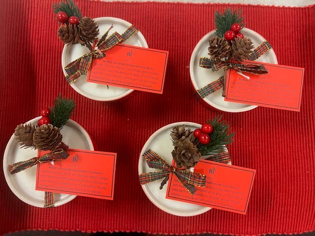 Plaid Rooster Co - Wholesale Jar/Filled Candle - HOLIDAY Bayberry Christmas tradition soy candle red ramekin1