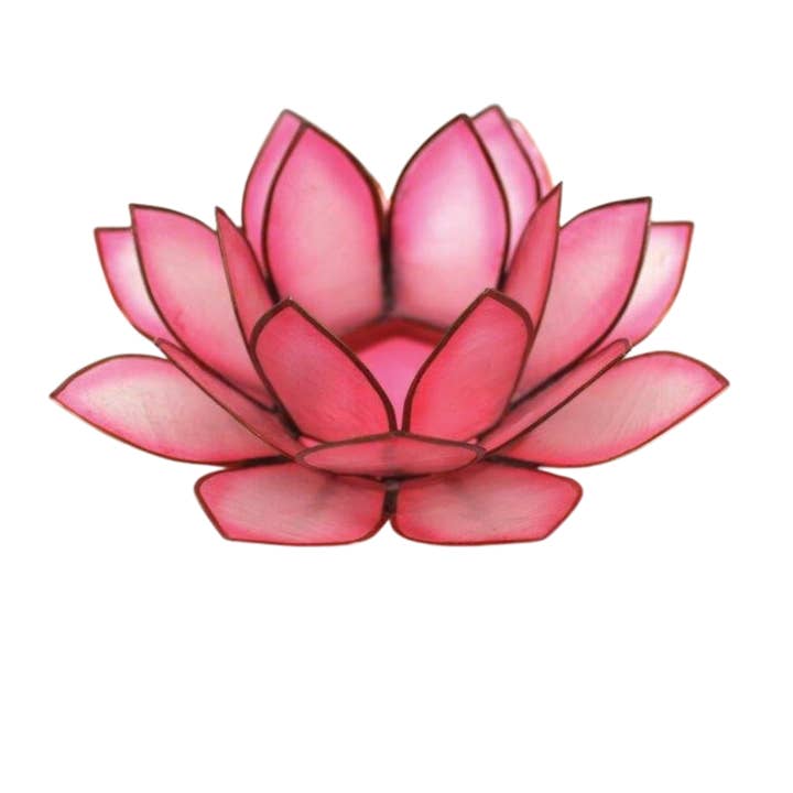Om Gallery – wholesale Candle holder – 36pc Case Pack Flamingo Paradise Lotus TLight - 15% Off