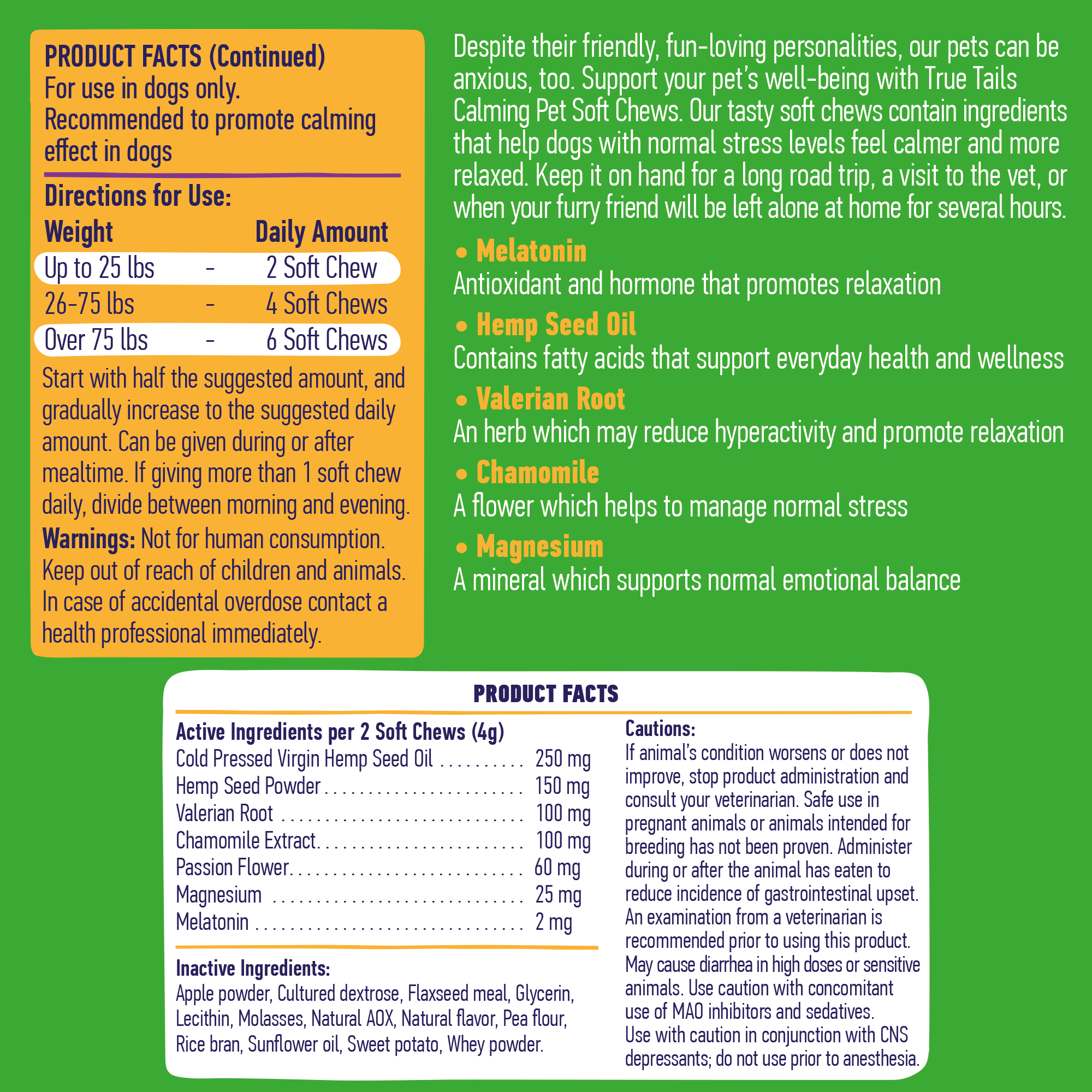 Dogline - Vente Compléments alimentaires – chien - Chews calmants au chanvre pour chiens, pot de 255 g (120 pièces)7