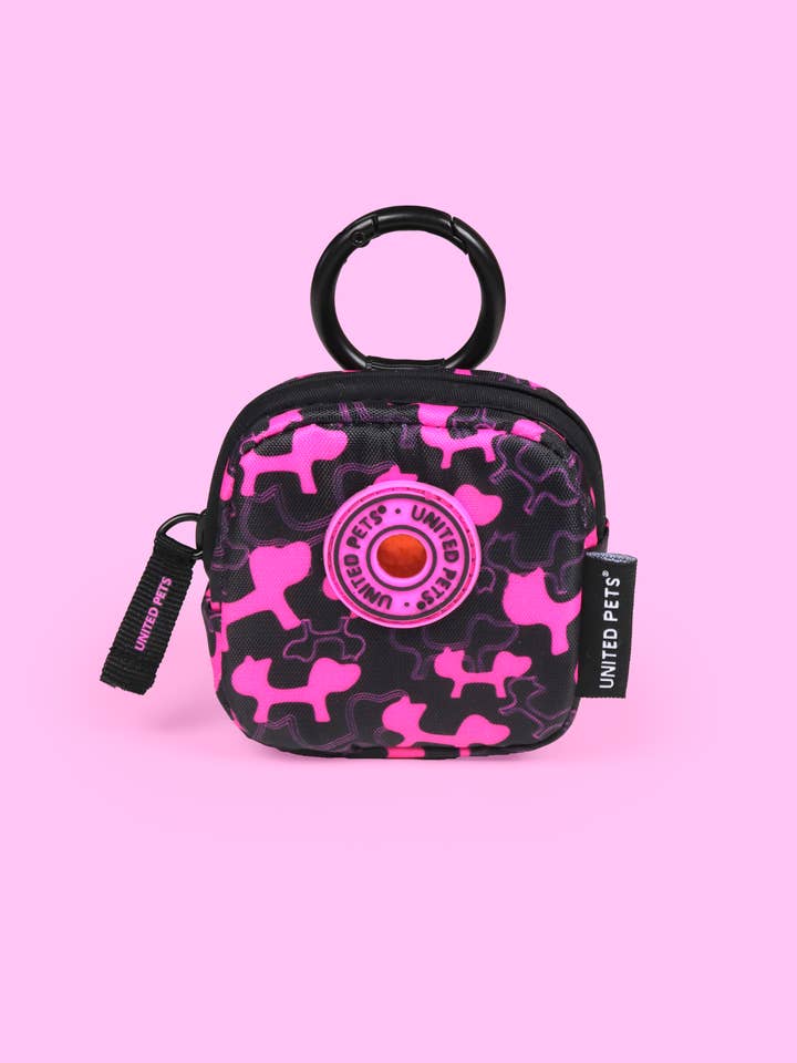 Nylon hygienic bag dispenser with carabiner for wholesale by United Pets