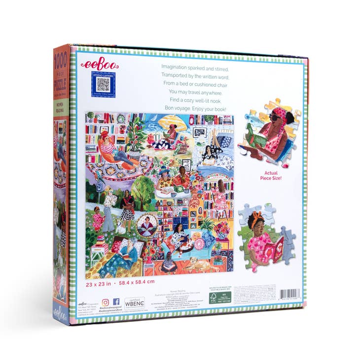 Bobangles - Wholesale Puzzle – Adult - eeBoo 1000 Pc Puzzle - Women Reading3
