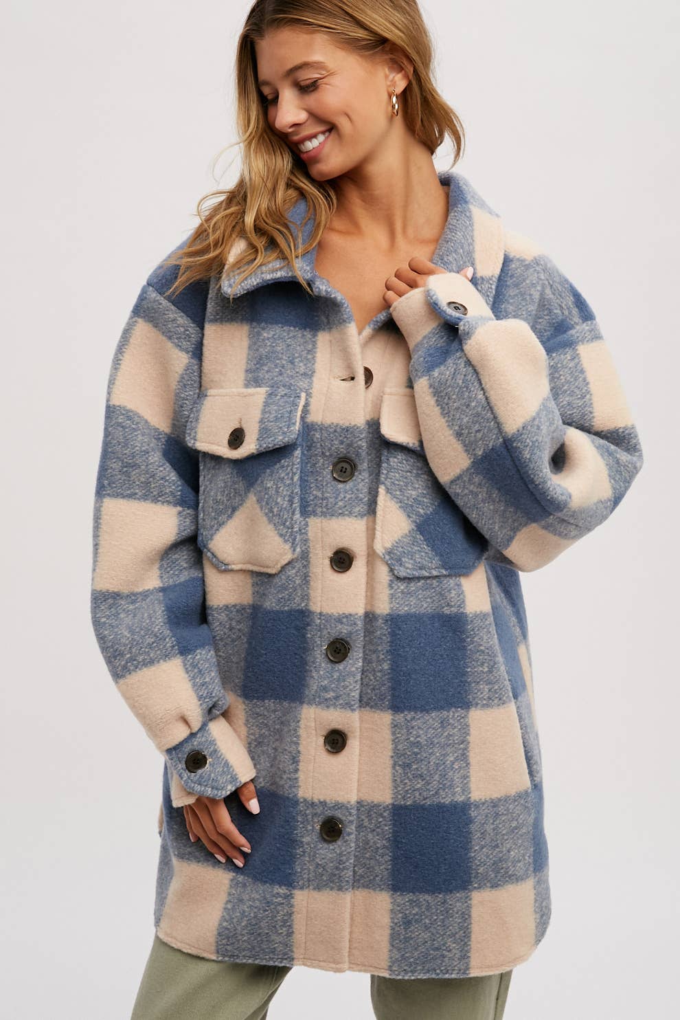 Bluivy – wholesale Rock - Dam – BORSTAD RUTIG ÖVERDIMENSIONERAD KAPPA15